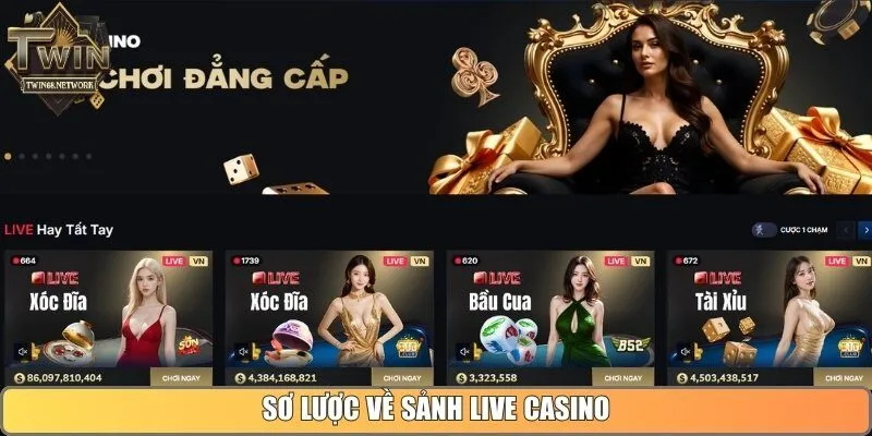Sơ lược về sảnh Live Casino